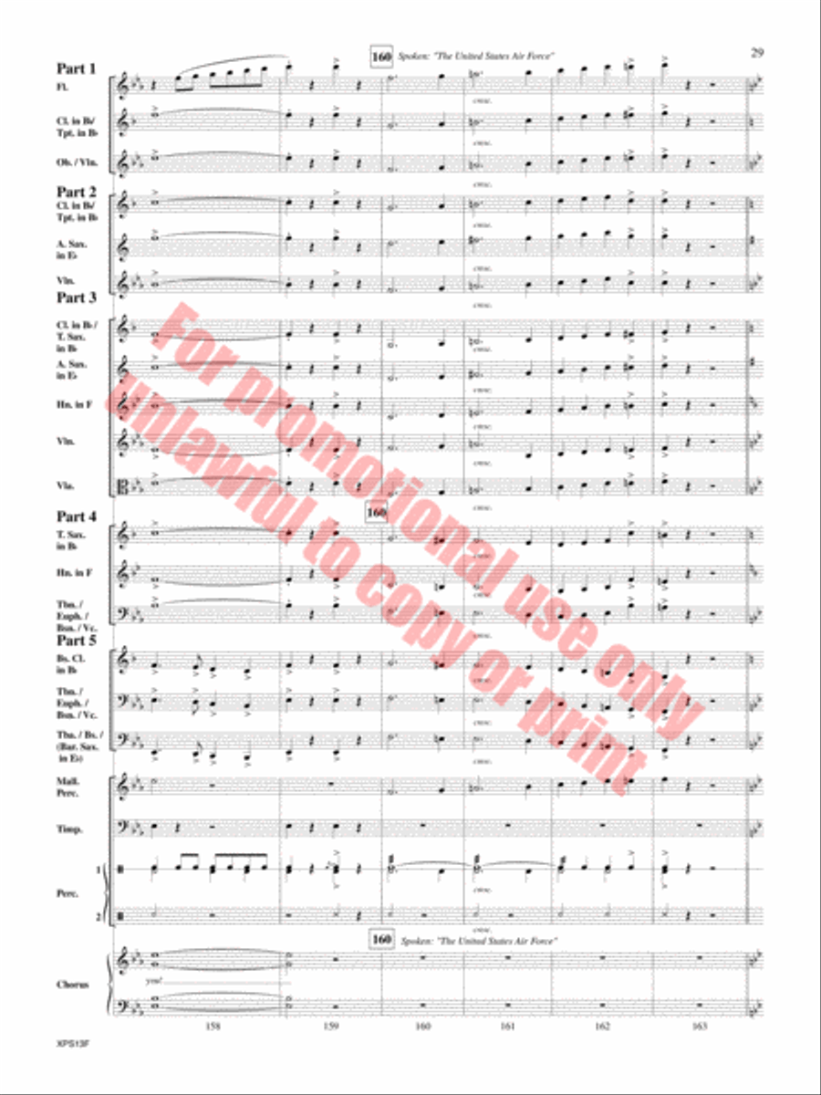 Armed Forces The Pride of America! Concert Band scores gallery preview page 30