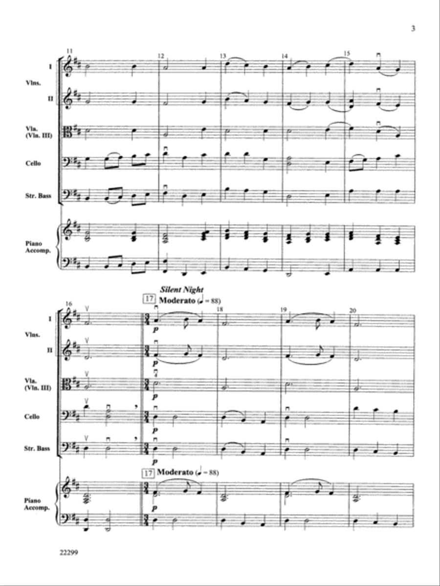 String a Song of Christmas String Orchestra scores gallery preview page 3