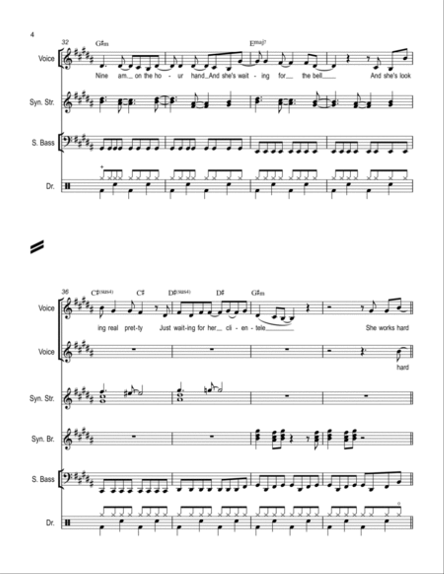 She Works Hard For The Money Small Ensemble scores gallery preview page 4