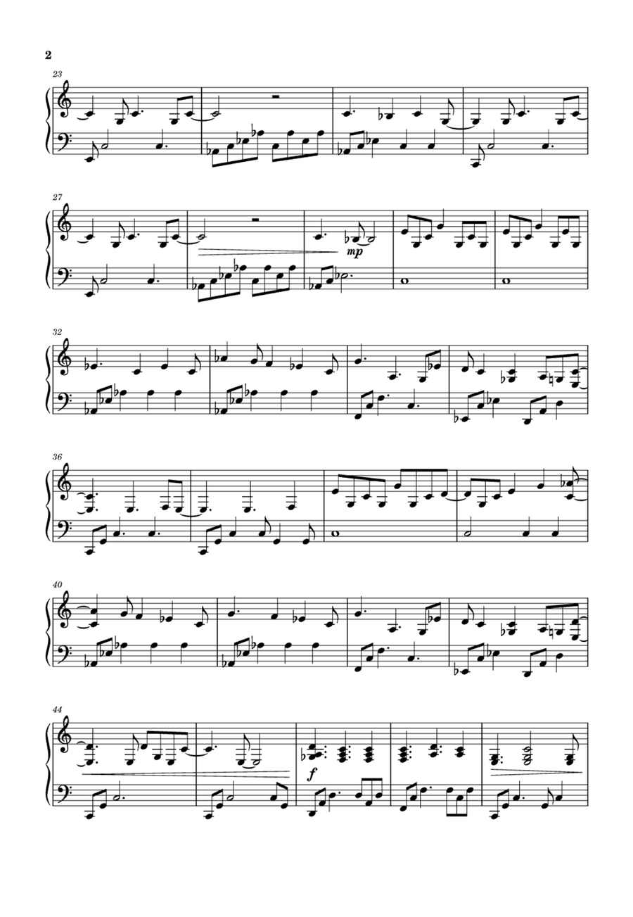 My Immortal Easy Piano scores gallery preview page 2
