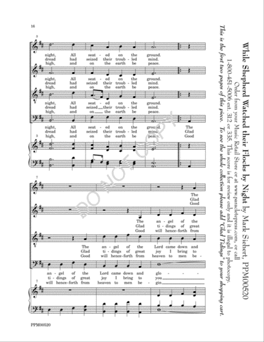 Glad Tidings Glad Tidings 4-Part scores gallery preview page 11