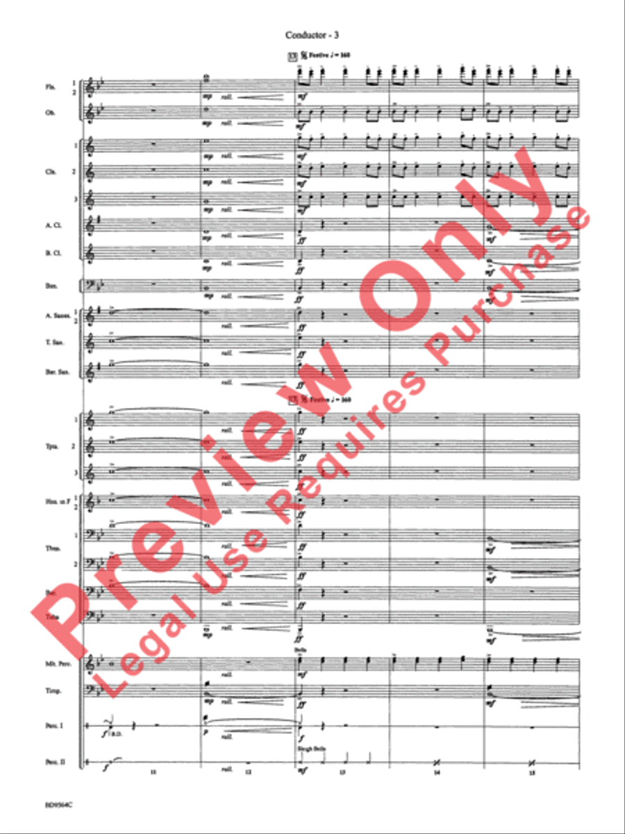 Where the Black Hawk Soars Concert Band scores gallery preview page 6