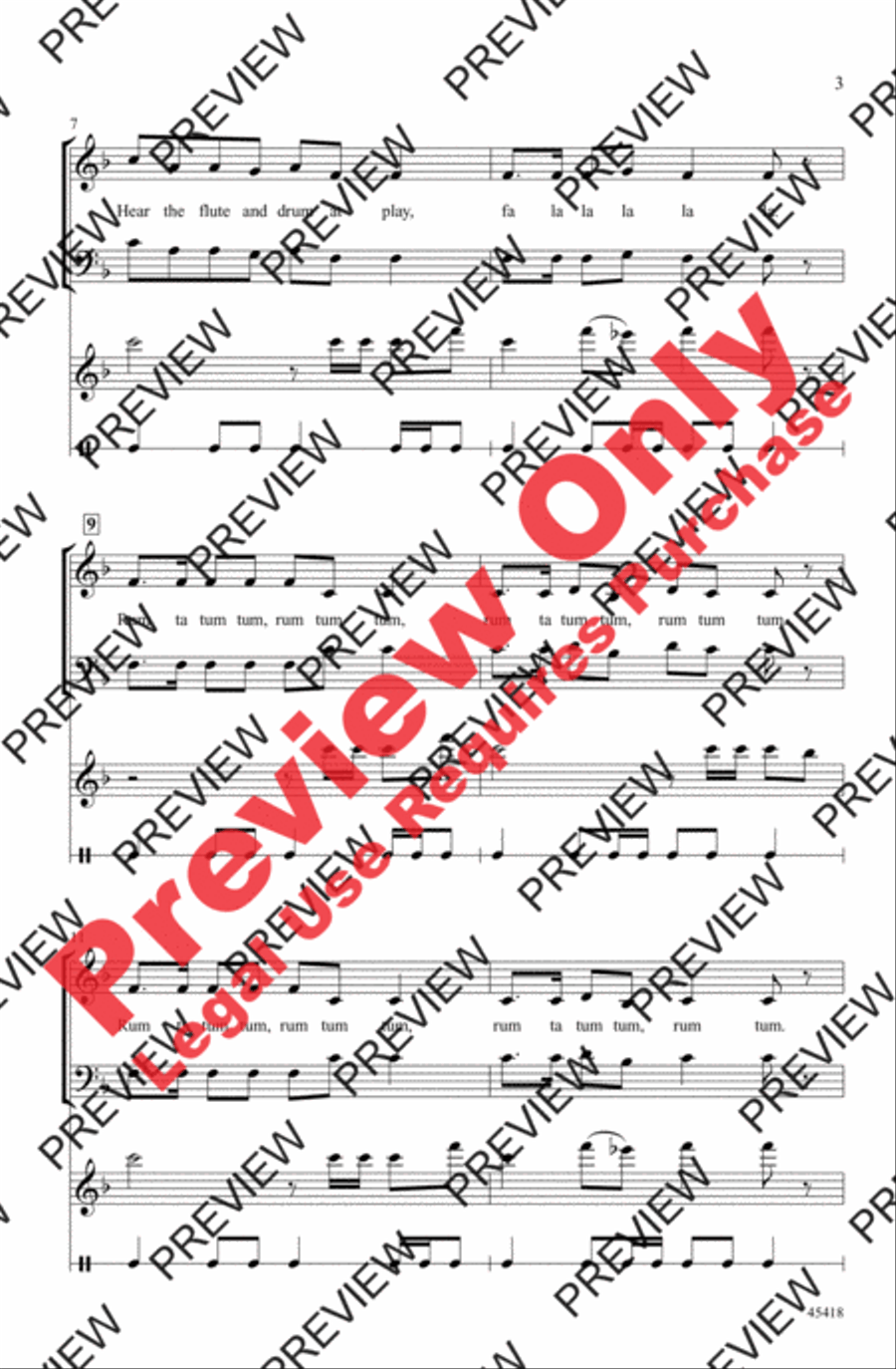 A Christmas Roundelay SAB scores gallery preview page 3