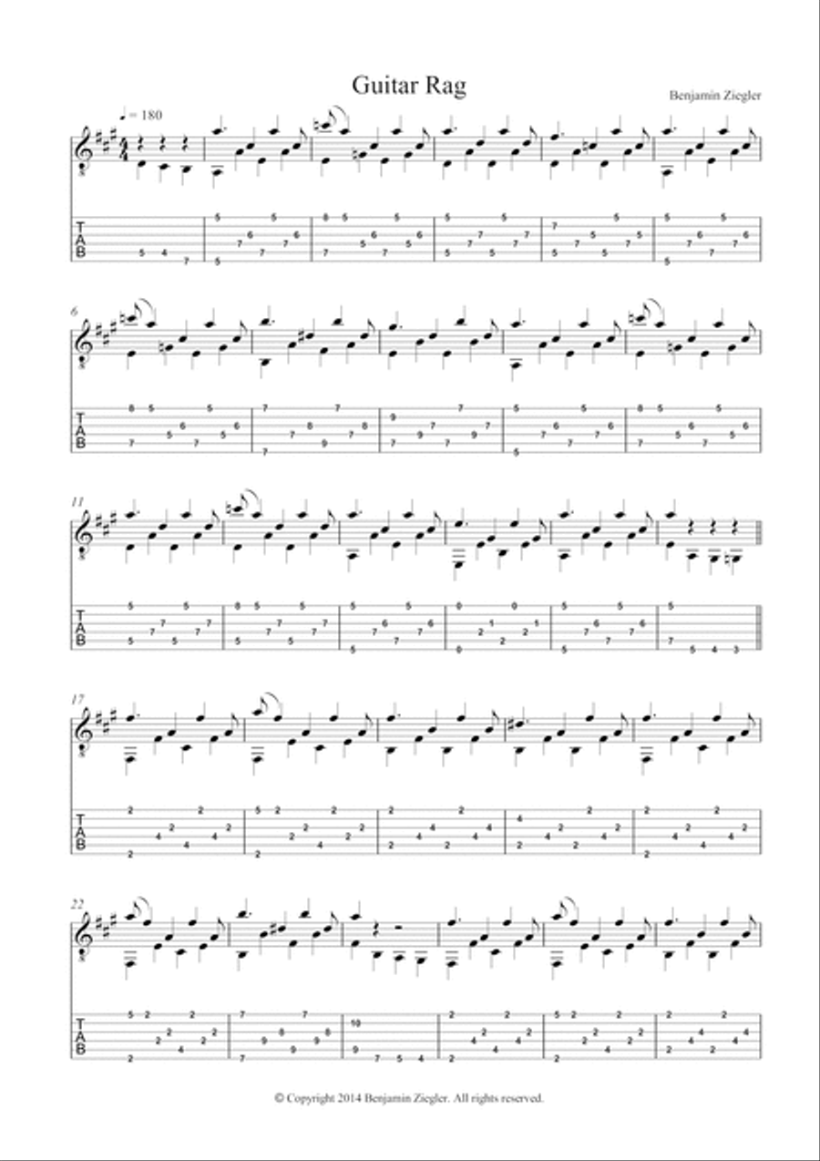 Guitar Rag Guitar Rag Electric Guitar scores gallery preview page 2