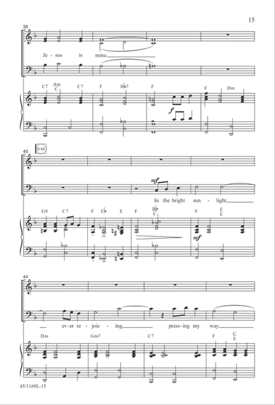 Simply Southern Gospel 3-Part scores gallery preview page 15