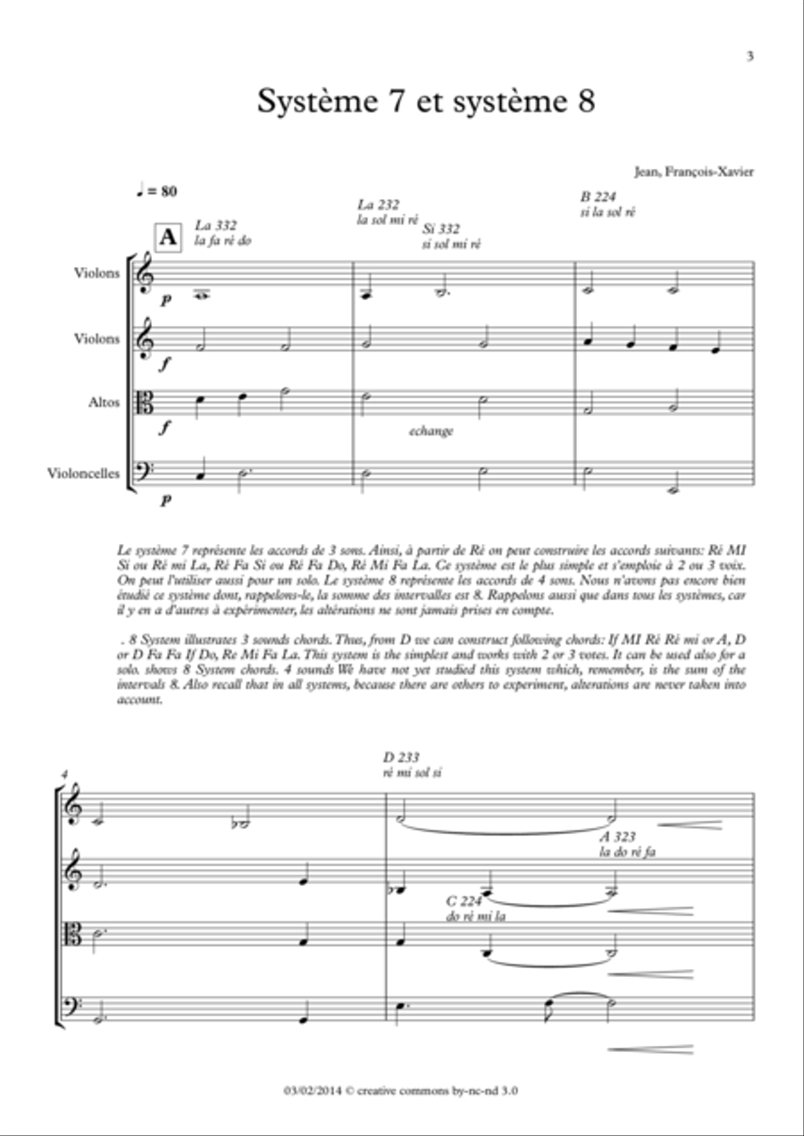(Op.41, No.06) Système 7 et système 8 String Quartet scores gallery preview page 1
