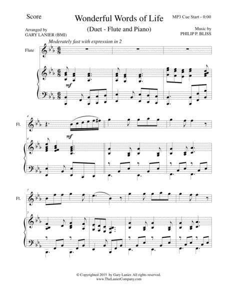 3 HYMNS OF ENCOURAGEMENT (for Flute and Piano with Score/Parts) image number null