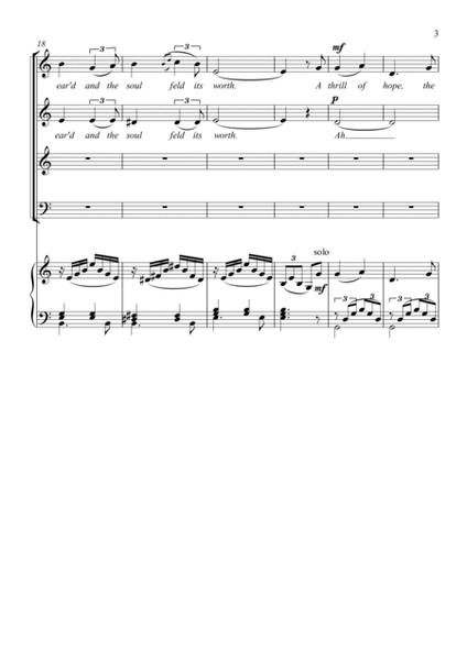 O Holy Night for SATB Choir and Piano image number null