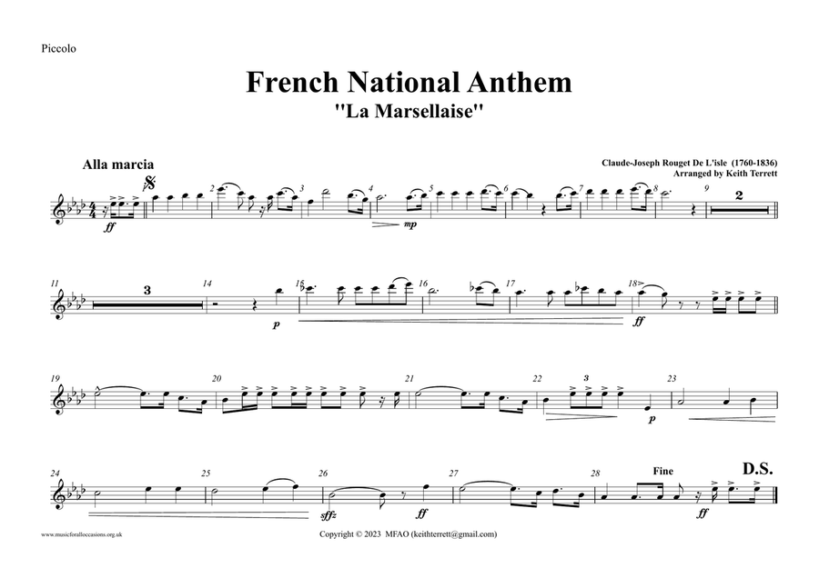 French National Anthem for Symphony Orchestra (Orchestre national d'Île-de-France Edition) Full Orchestra scores gallery preview page 5