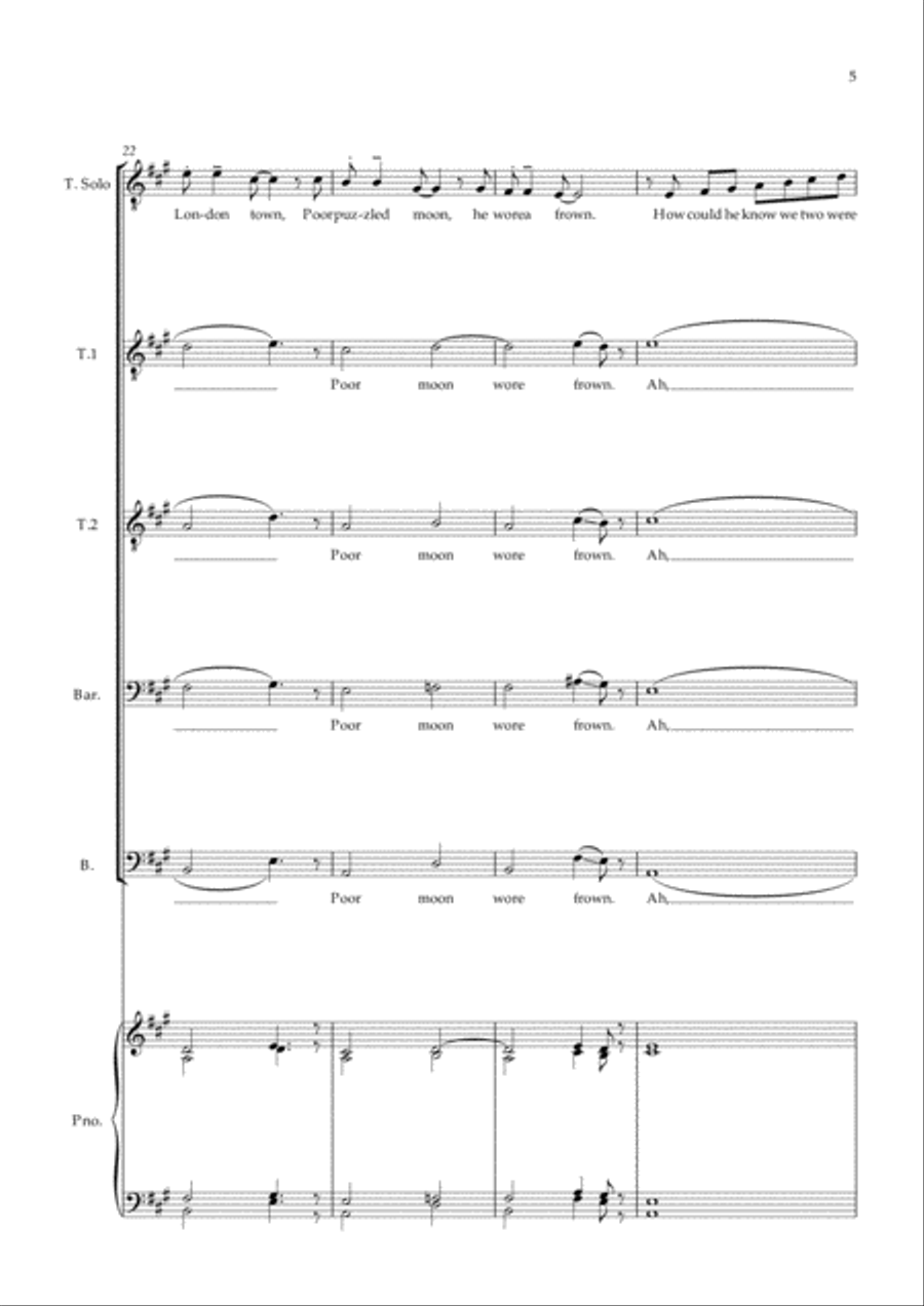A Nightingale Sang In Berkeley Square TTBB scores gallery preview page 5