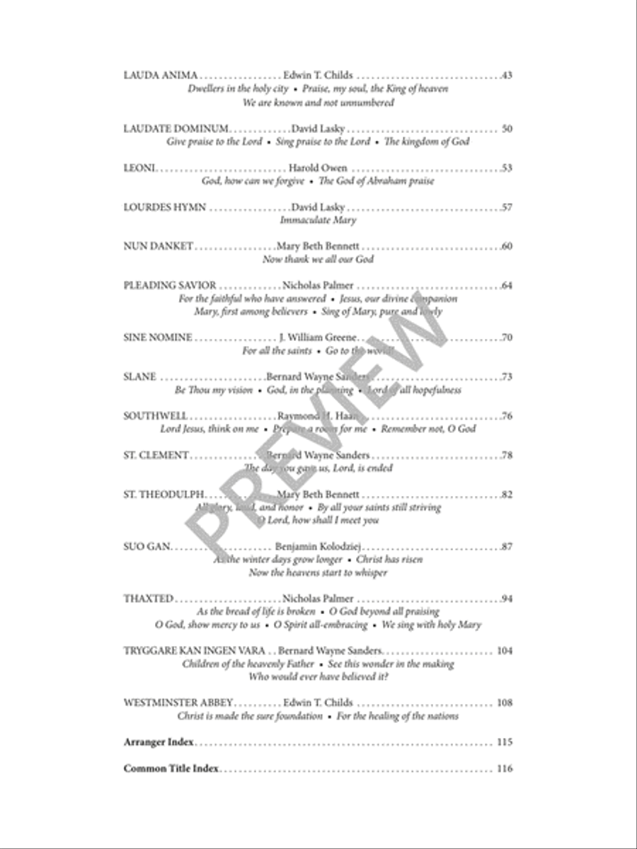 Gathered to Worship - Volume 3 Hymn Anthems scores gallery preview page 7