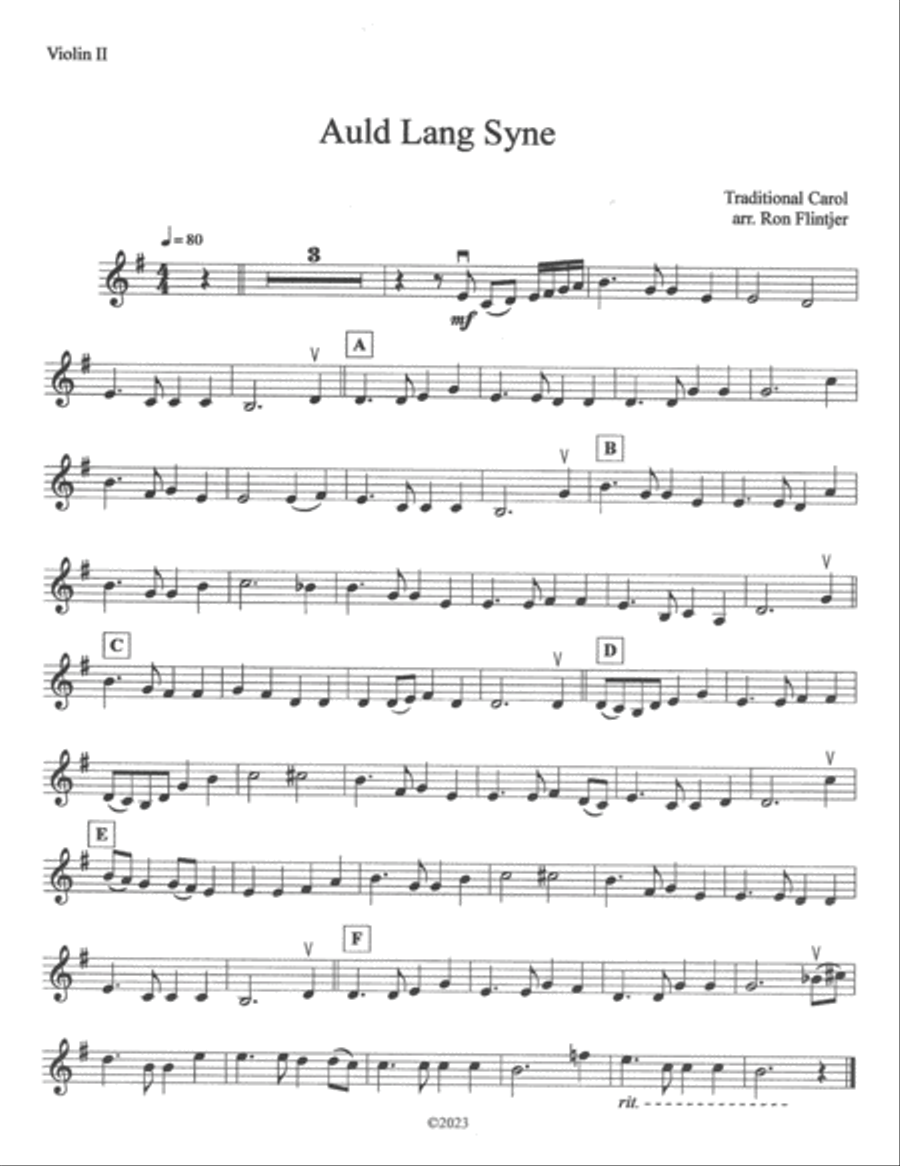 Auld Lang Syne String Orchestra scores gallery preview page 3