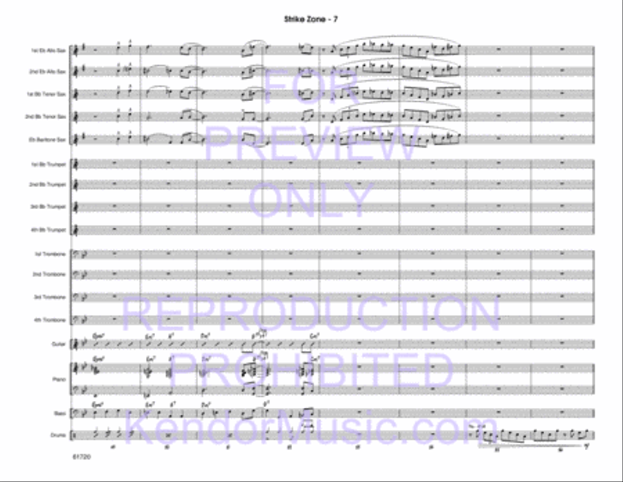 Strike Zone Strike Zone Jazz Ensemble scores gallery preview page 8