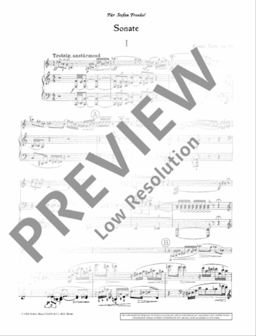 Sonata Sonata Violin Solo scores gallery preview page 3