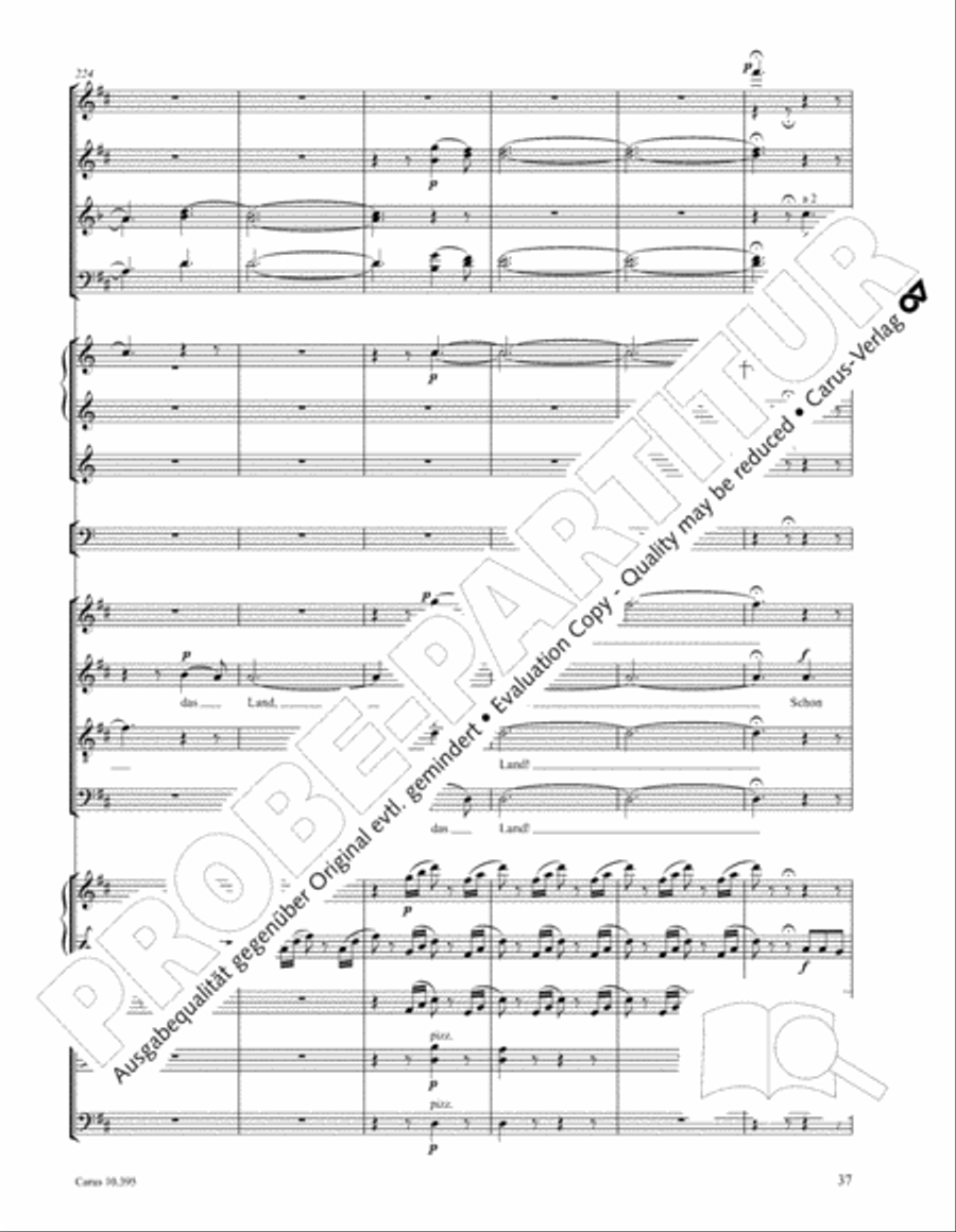 Calm Sea and Prosperous Voyage 4-Part scores gallery preview page 38