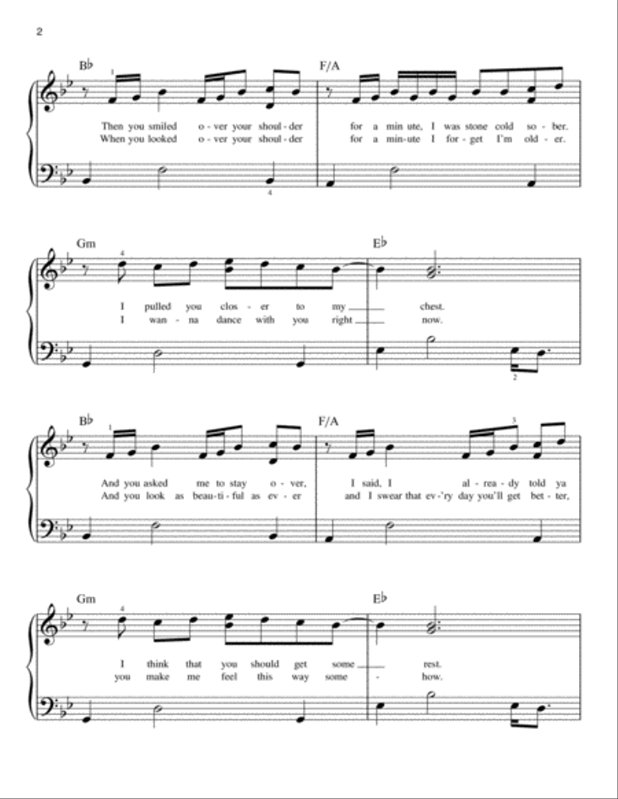 Say You Won't Let Go Say You Won't Let Go Easy Piano scores gallery preview page 2