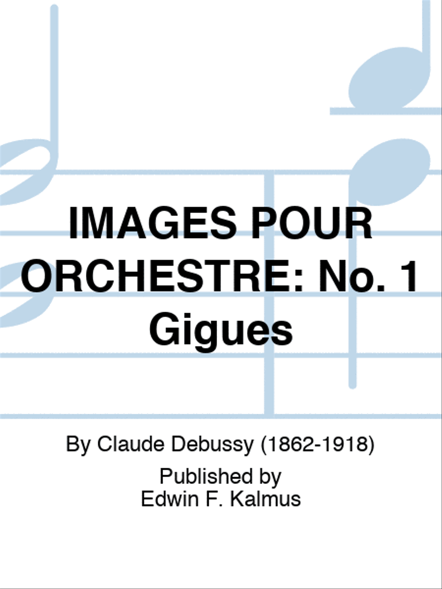 IMAGES POUR ORCHESTRE: No. 1 Gigues Score scores gallery preview page 1