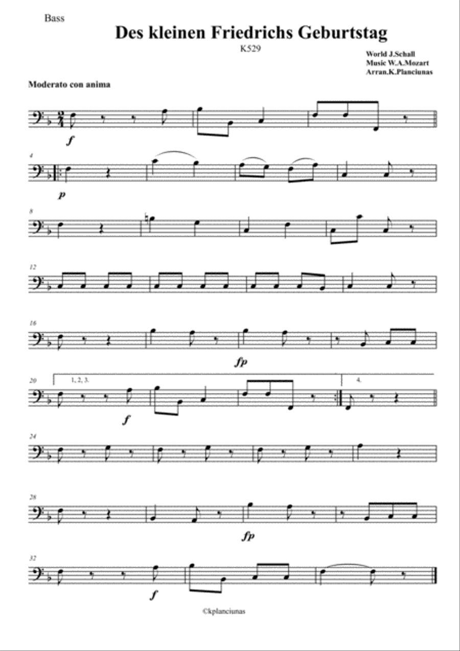 Des kleinen Friedrichs Geburtstag String Orchestra scores gallery preview page 5