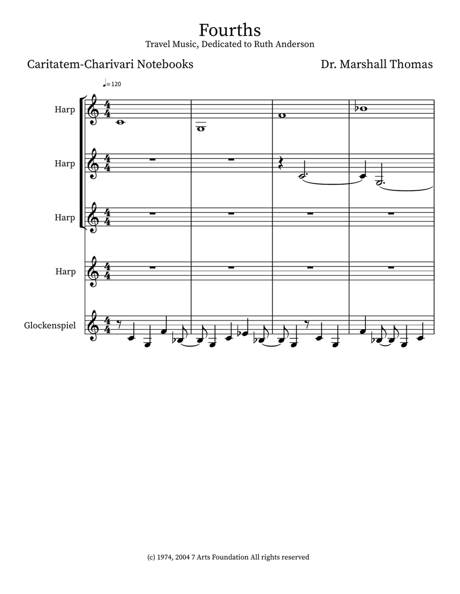 Fourths Small Ensemble scores gallery preview page 1