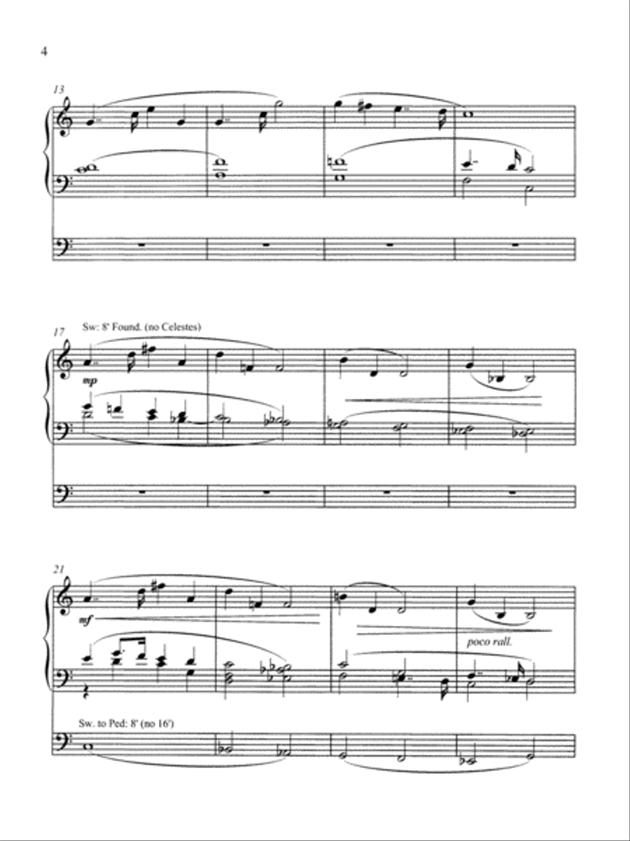 Recollection (Soliloquy No. 2) Organ scores gallery preview page 3
