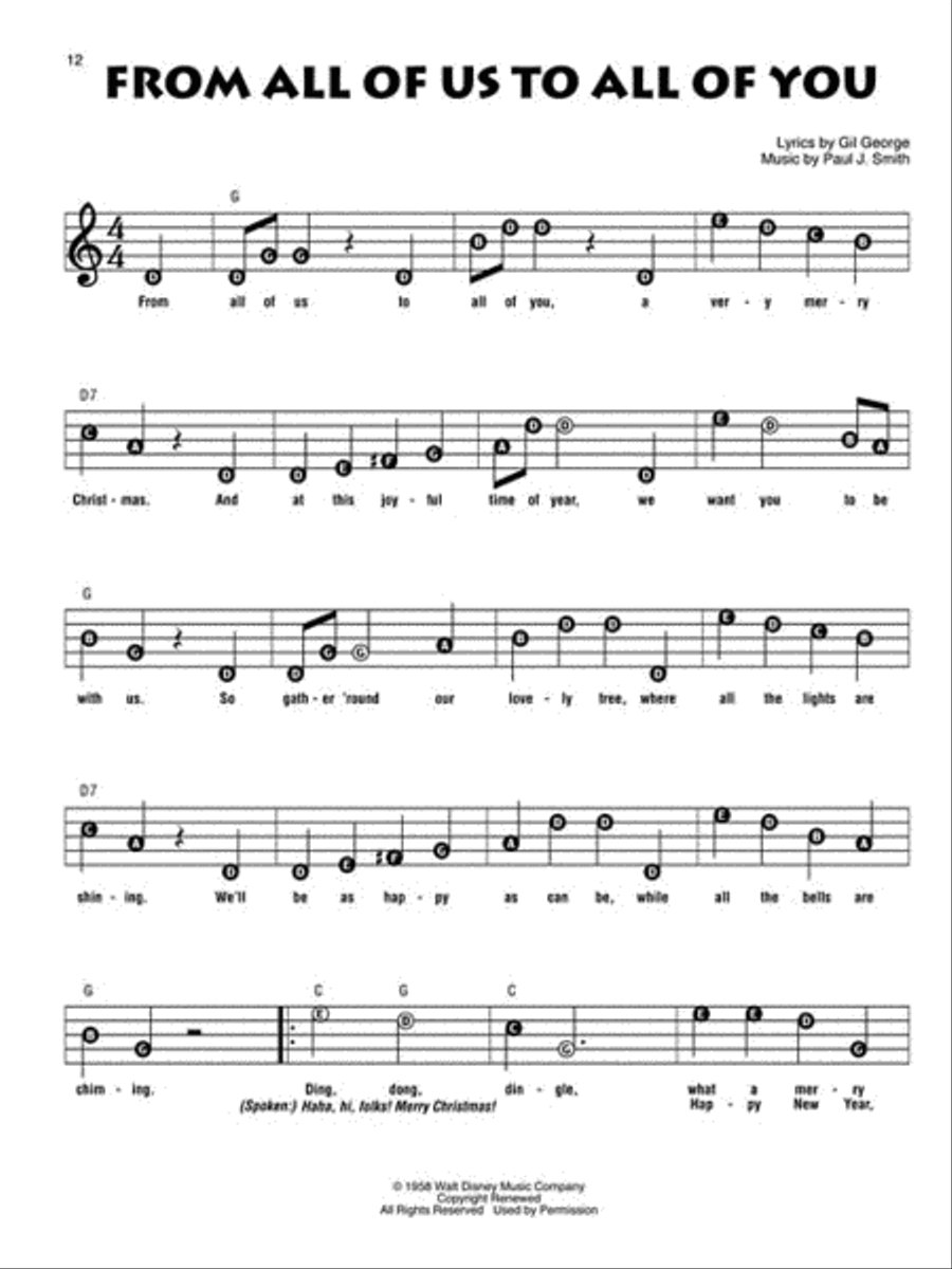 Christmas with Disney Recorder scores gallery preview page 3