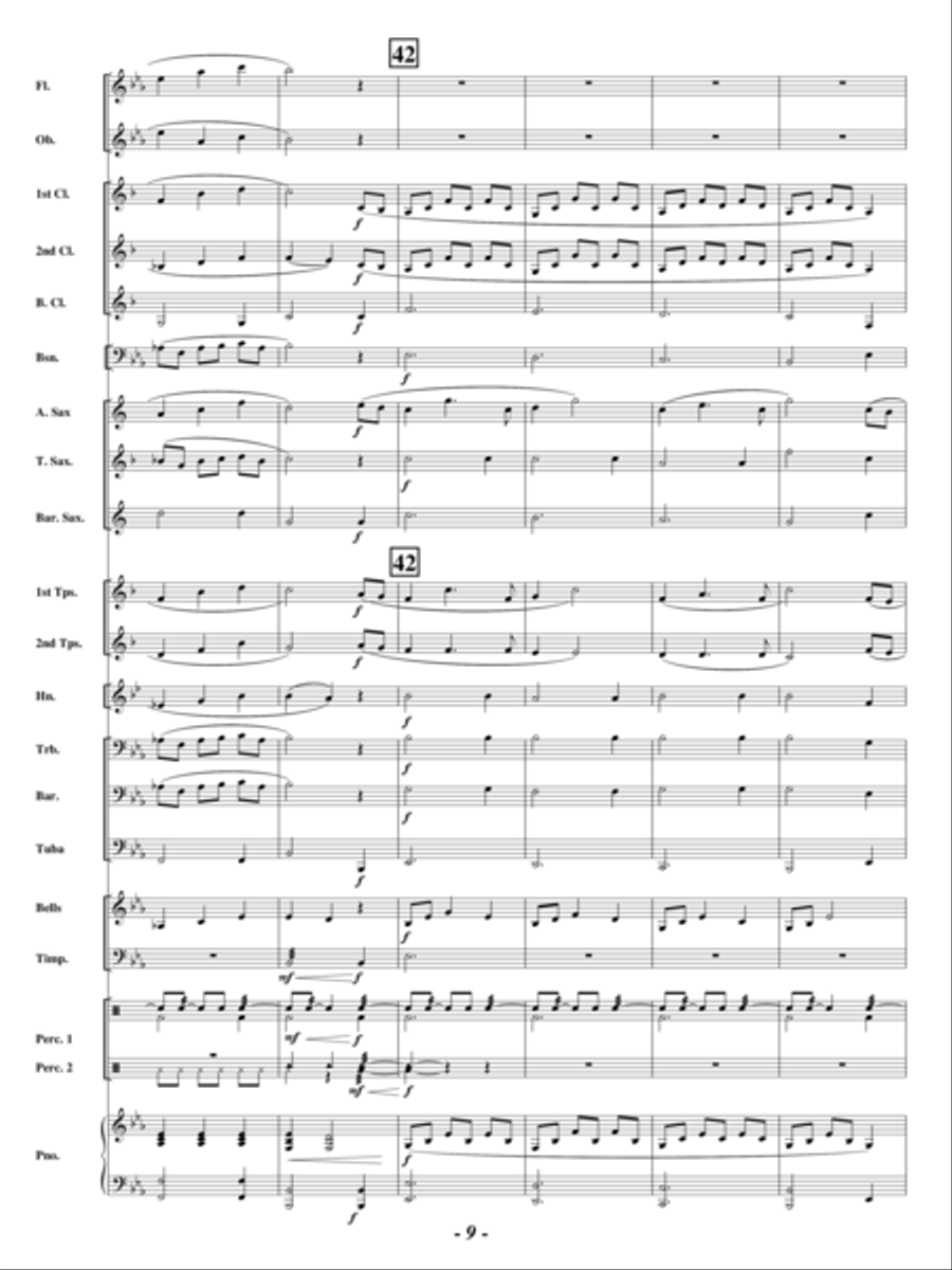 Shades of Gold Shades of Gold Concert Band scores gallery preview page 8