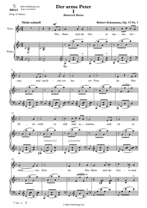 Der arme Peter, Op. 53 No. 3 (F Major)