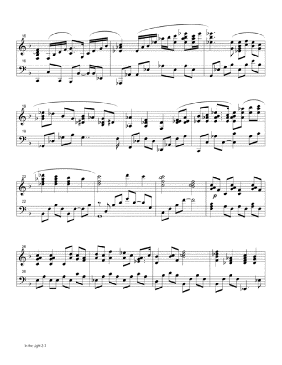 In The Light Piano Solo scores gallery preview page 2