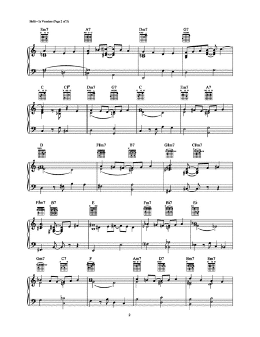 In Veradero Piano Solo scores gallery preview page 2