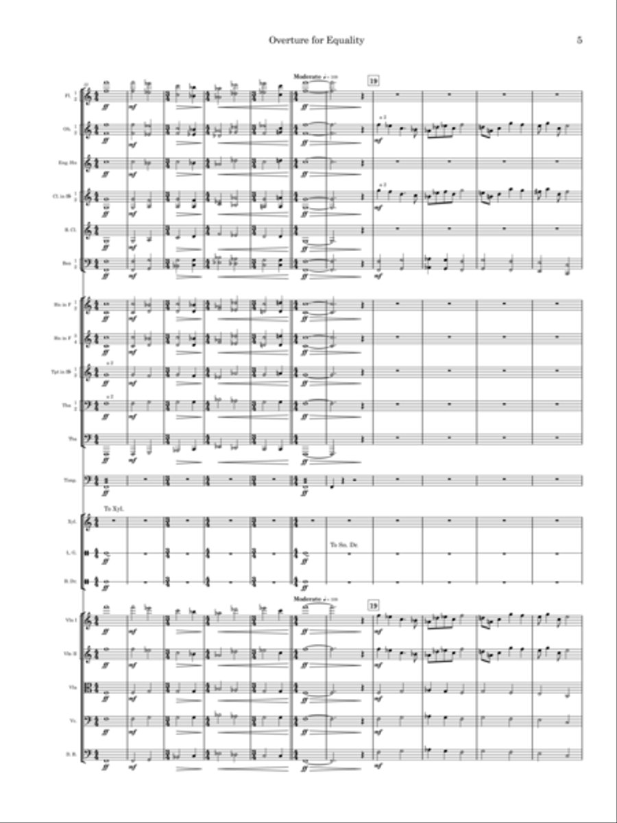 Overture for Equality (Orch) Full Orchestra scores gallery preview page 5