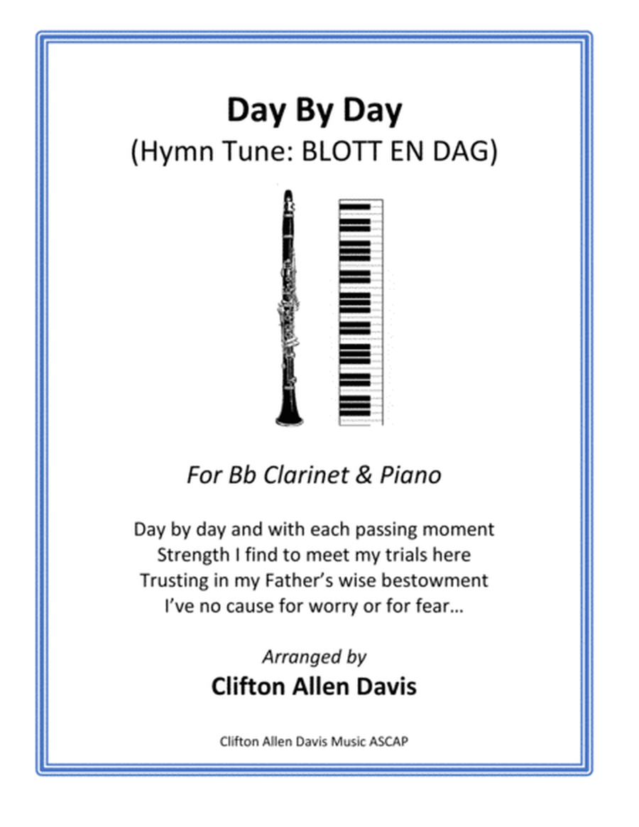 Day by Day (Solo Clarinet and Piano)