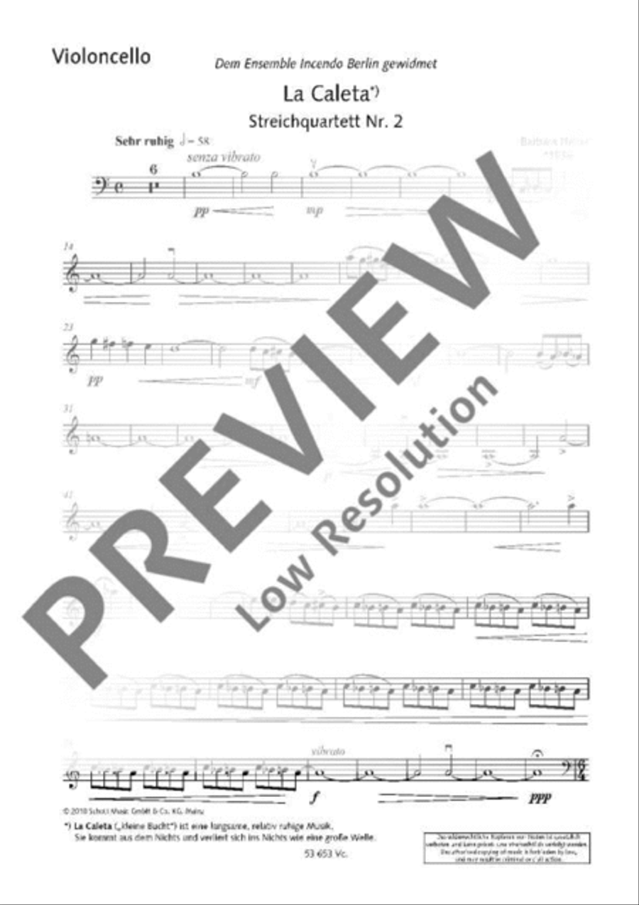 La Caleta String Quartet scores gallery preview page 17