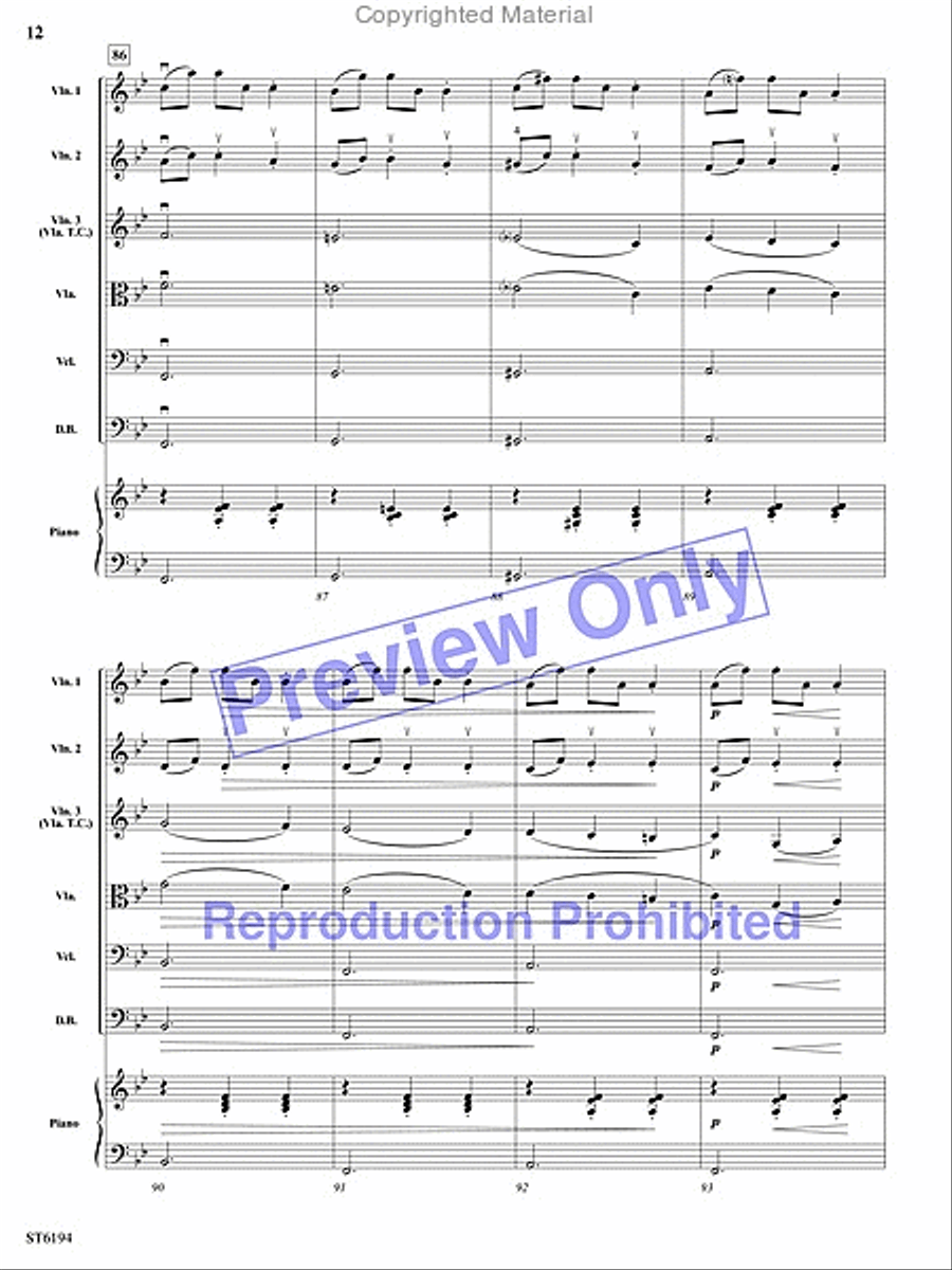 Sleeping Beauty Waltz String Orchestra scores gallery preview page 11