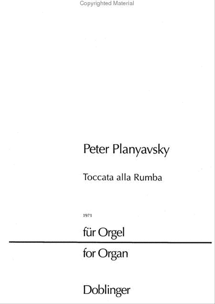 Toccata alla Rumba Organ scores gallery preview page 2