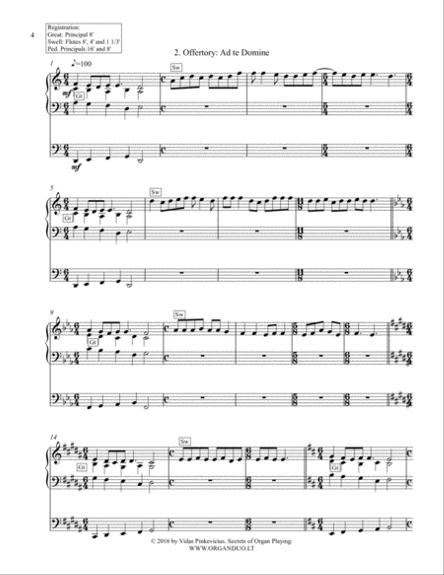 Organ Mass For The 1st Sunday In Advent, Op. 37 Organ Solo scores gallery preview page 4