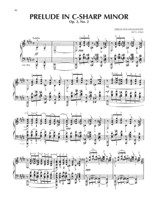 Book cover for Prelude In C-Sharp Minor, Op. 3, No. 2