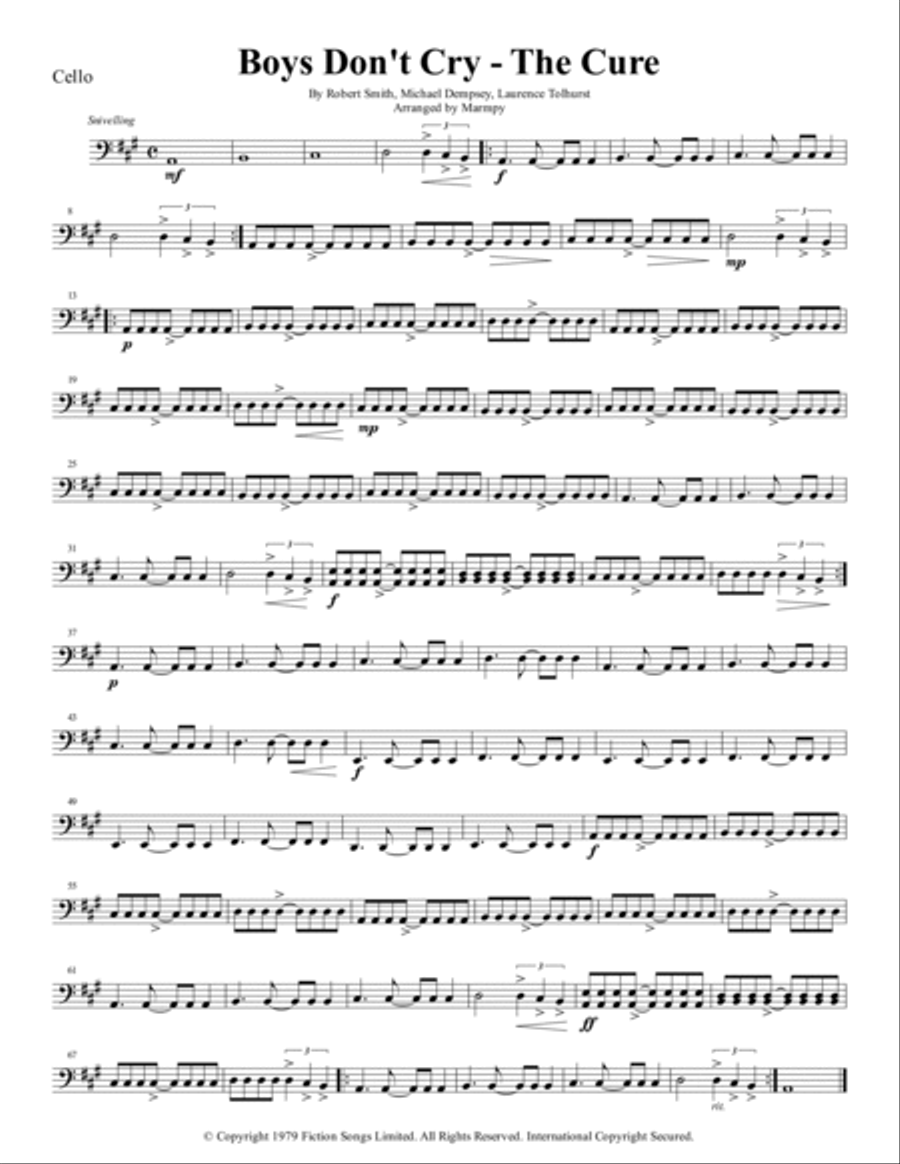Boys Don't Cry Boys Don't Cry String Quartet scores gallery preview page 4
