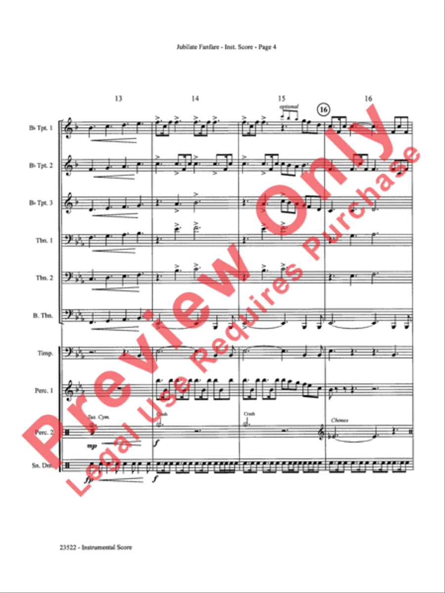 Jubilate Fanfare Choir scores gallery preview page 5