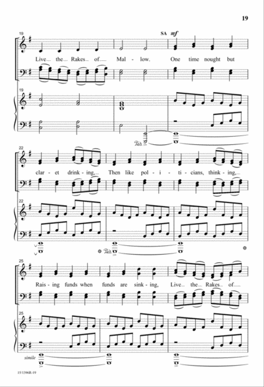 Three Irish Folk Songs Three Irish Folk Songs Divisi scores gallery preview page 19