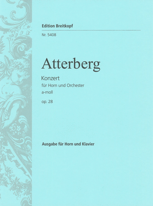 Book cover for Horn Concerto in A minor Op. 28