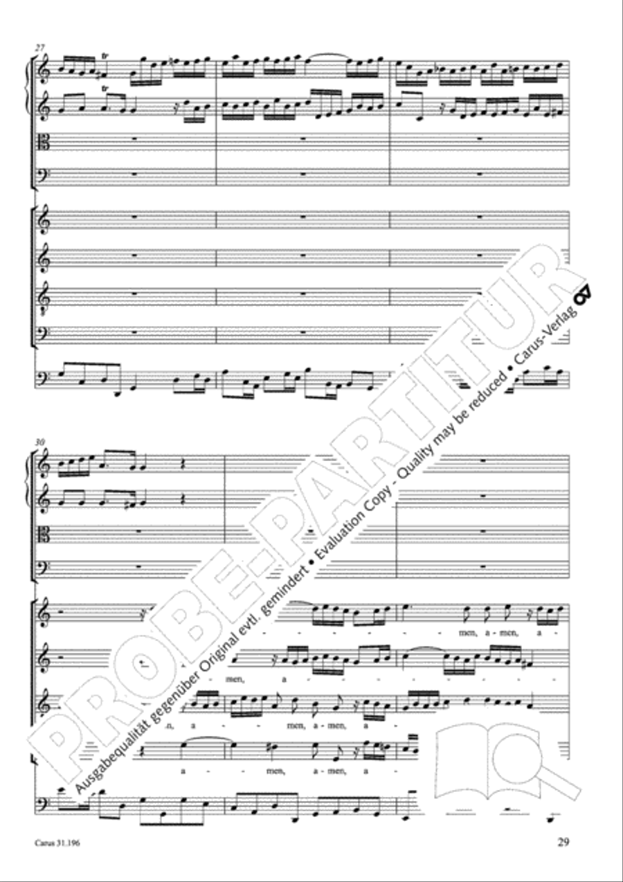 The Lord is mindful of us (Der Herr denket an uns) STB scores gallery preview page 29