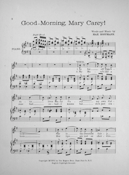 Good-Morning, Mary Carey