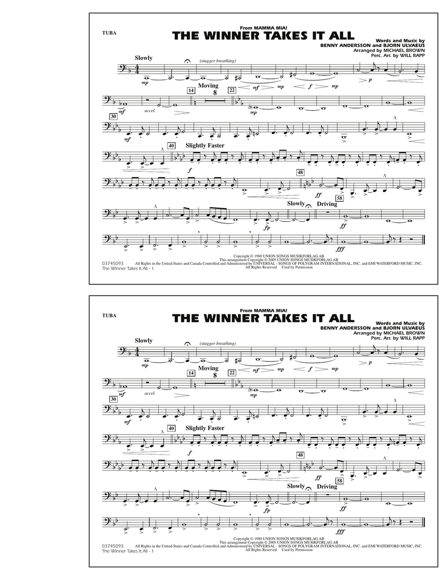 The Winner Takes It All (from 