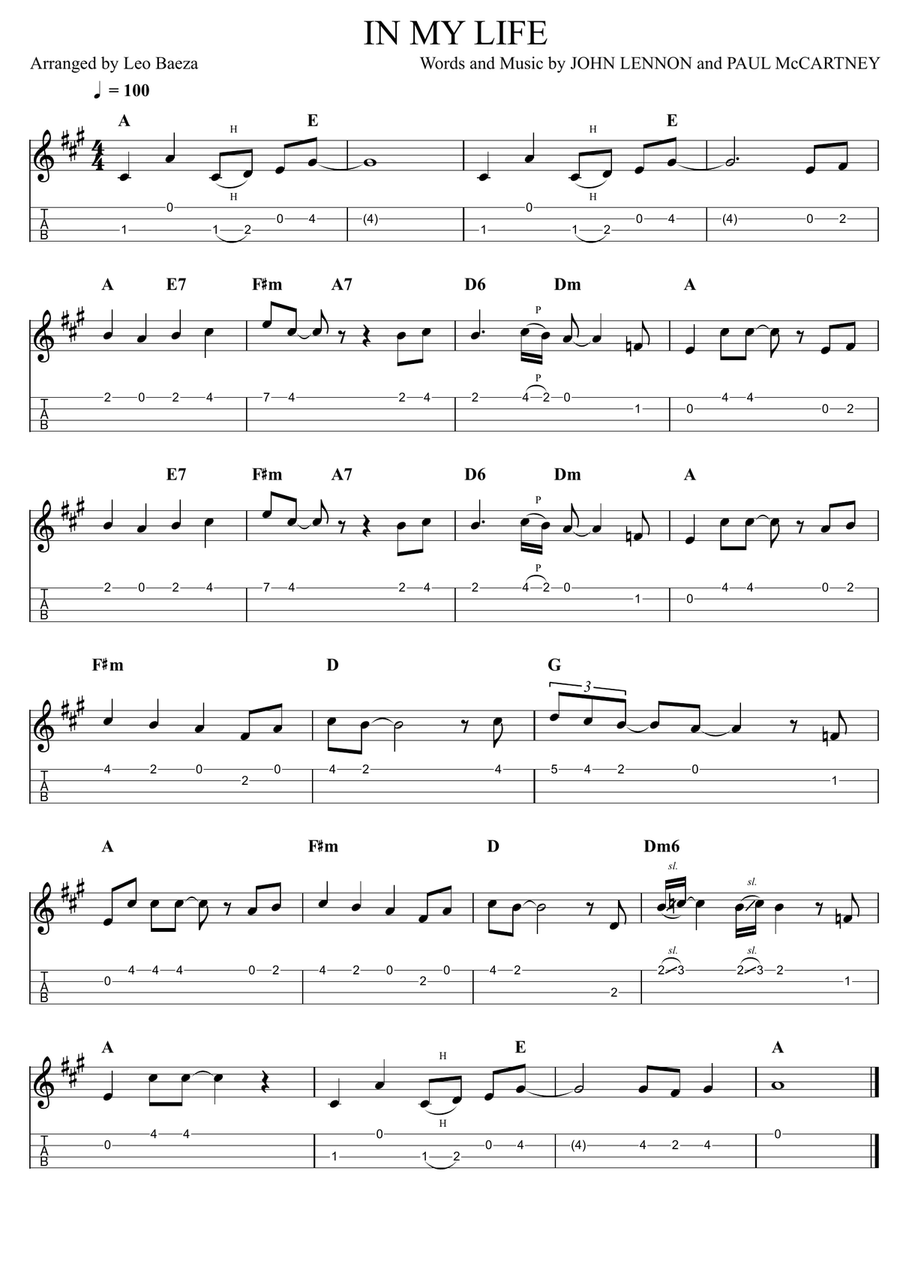 In My Life In My Life Ukulele scores gallery preview page 1
