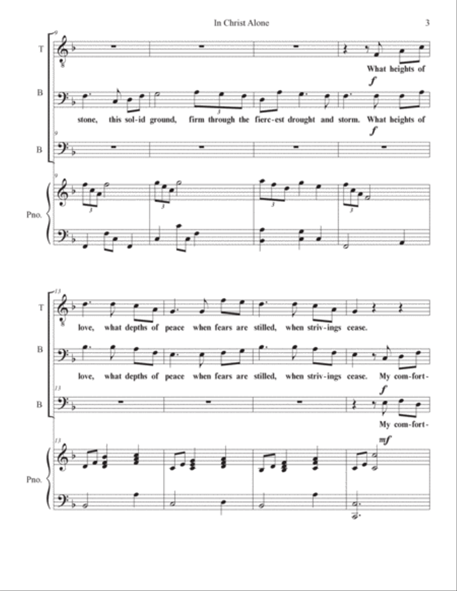In Christ Alone 3-Part scores gallery preview page 3