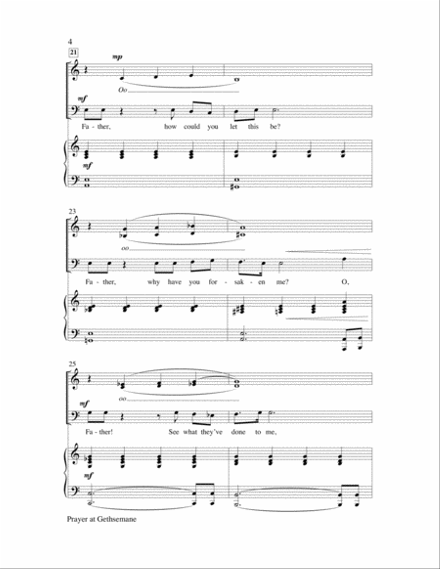 Prayer At Gethsemane Prayer At Gethsemane Choir scores gallery preview page 4