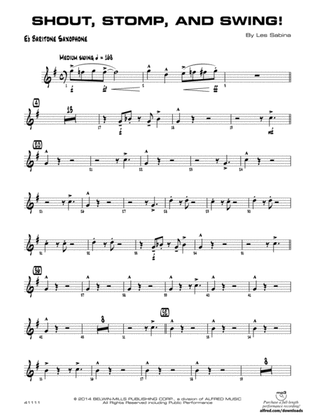 Shout, Stomp, and Swing!: E-flat Baritone Saxophone
