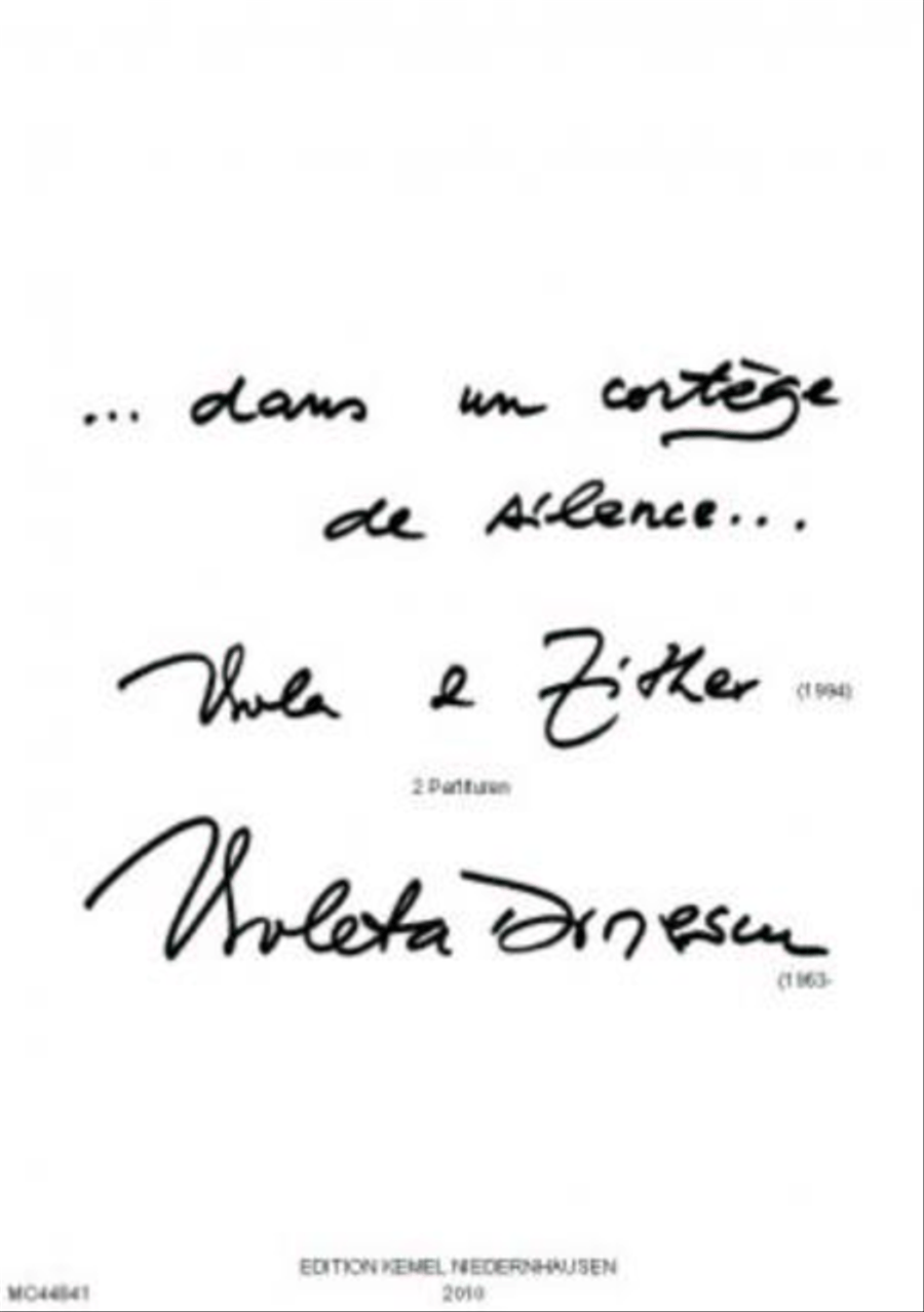 Dans un cortege de silence Viola scores gallery preview page 1