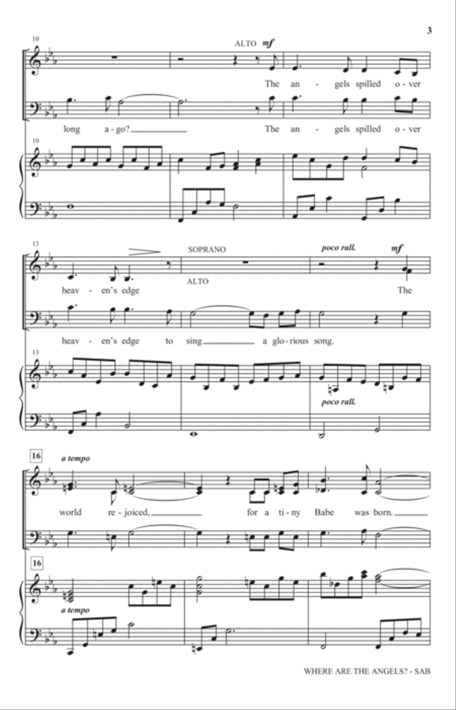 Where Are The Angels Where Are The Angels 3-Part scores gallery preview page 2