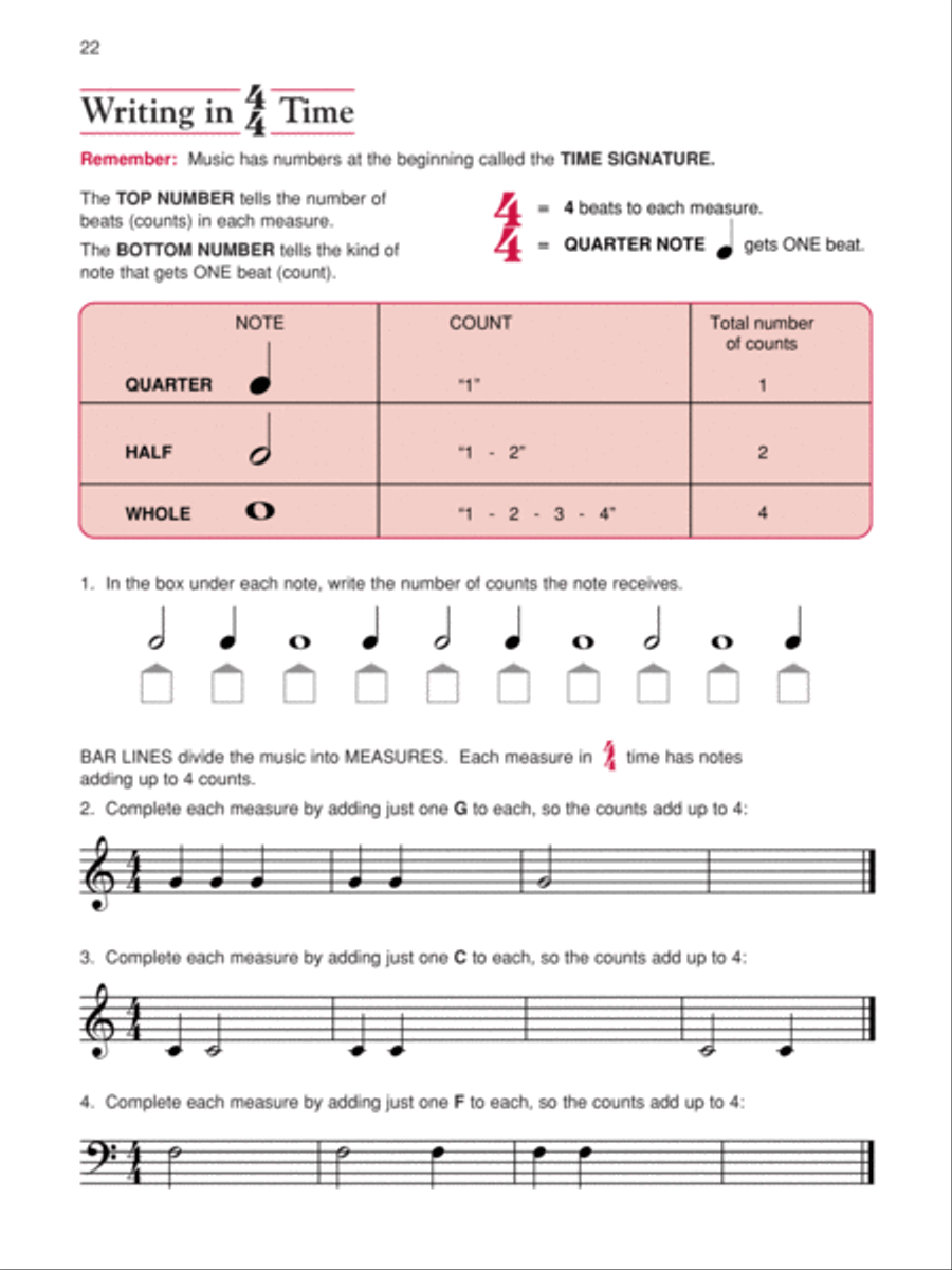 Alfred's Basic Adult All-in-One Course, Book 1 Piano Method scores gallery preview page 4